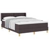 vidaXL Cama Box com colch&atilde;o Marrom Escuro 200 x 160 cm Poli&eacute;ster