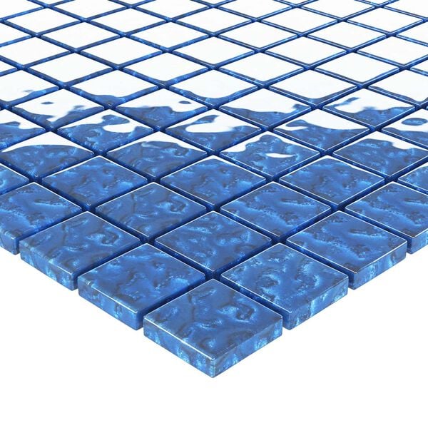 vidaXL Azulejo Mosaico 11 pcs Azul 50 x 50 cm Vidro