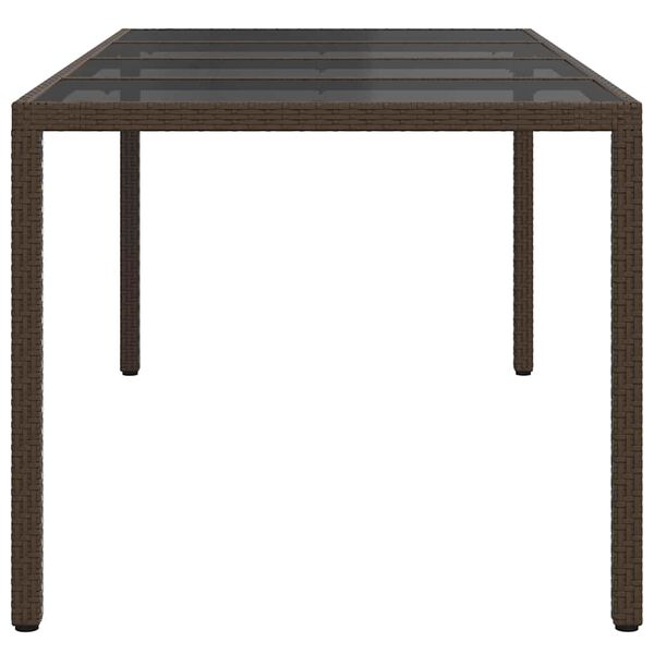vidaXL Mesa de Jantar para Jardim Castanho 190 x 90 x 75 cm