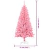 vidaXL &Aacute;rvore de Natal com 150 LEDs com suporte Rosa 150 cm PVC