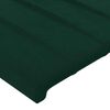 vidaXL Cabeceiras verde-escuro 160x5x78/88 cm veludo