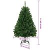 vidaXL &Aacute;rvore de Natal Artificial Verde 150 cm PVC e Metal