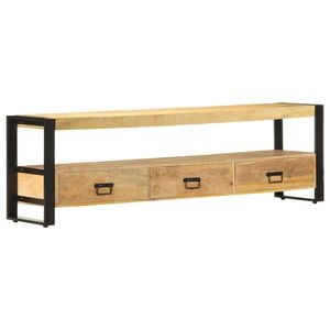 vidaXL M&oacute;vel de TV 150x30x45 cm madeira de mangueira maci&ccedil;a