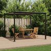 vidaXL Gazebo de jardim 3x3 m alum&iacute;nio antracite