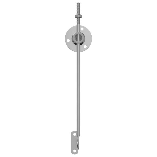 vidaXL Hinge de suporte de tampa 2 pcs Prateado 194 x 36 x 18 mm Ferro