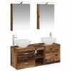 vidaXL Conjunto de M&oacute;veis para Banheiro 5 pcs Madeira antiga