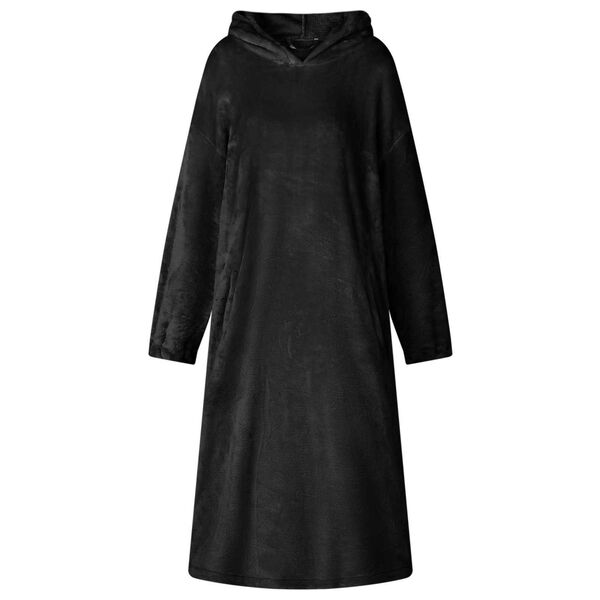 vidaXL Sweatshirt manta Preto l Flanela