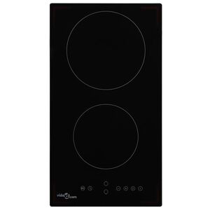 vidaXL Placa de cer&acirc;mica com 2 discos controlo t&aacute;til 3000 W