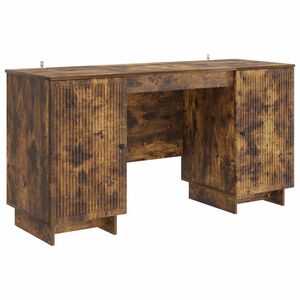 vidaXL Mesa Carvalho Fumado Derivados de Madeira 142,5 x 50 x 75 cm