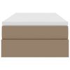 vidaXL Cama com arruma&ccedil;&atilde;o e colch&atilde;o com colch&atilde;o Cappuccino 90 x 200 cm