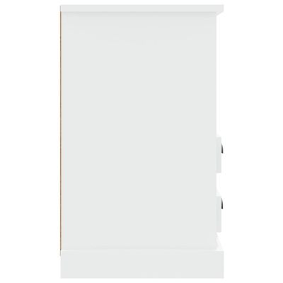 vidaXL Mesa de cabeceira 43x36x60 cm branco brilhante