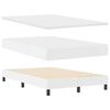 vidaXL Cama Box com colch&atilde;o Branco 120 x 190 cm Couro sint&eacute;tico