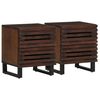 vidaXL Mesas de cabeceira 2 pcs 40x34x46 cm madeira mangueira maci&ccedil;a