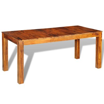 vidaXL Mesa de jantar em madeira de sheesham maciça 180x85x76 cm