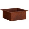 vidaXL Anel para Fogueira Ferro Enferrujado 90 x 90 x 25 cm A&ccedil;o Corten