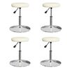 vidaXL Cadeiras de jantar 4 pcs couro art. creme