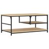 vidaXL Mesa de centro 90x49x40 cm derivados de madeira carvalho sonoma