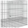 vidaXL Coelheira de 6 painéis 327x79x54 cm ferro galvanizado