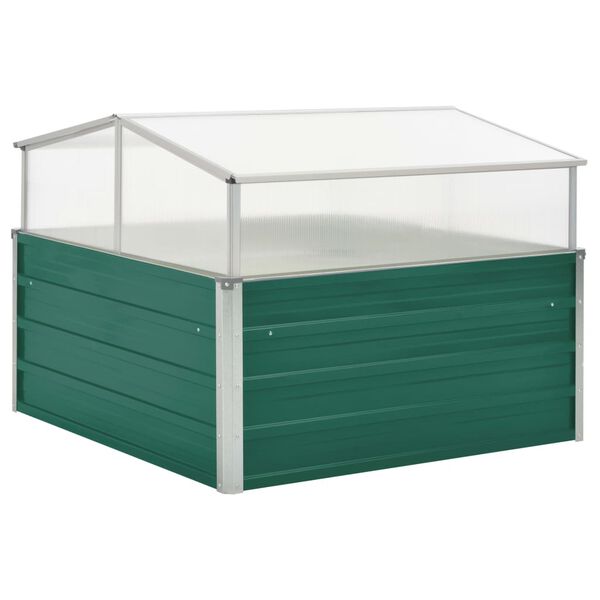 vidaXL Estufa 100x100x77 cm aço galvanizado verde