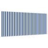 vidaXL Toldo Retr&aacute;til Azul e Branco 300 x 200 cm Poli&eacute;ster e Alum&iacute;nio