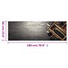 vidaXL Tapete de cozinha lav&aacute;vel 60x180 cm veludo padr&atilde;o garrafa vinho