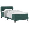 vidaXL Cama Box com cabeceira Verde-escuro 90 x 200 cm Veludo