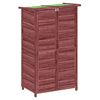 vidaXL Abrigo p/ ferramentas jardim 83x57x140 cm pinho maci&ccedil;o cor moca