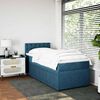 vidaXL Cama boxspring com colch&atilde;o 100x200 cm veludo azul