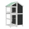 VidaXL Gaiola para p&aacute;ssaros 97x81x152 cm pinho maci&ccedil;o cinzento