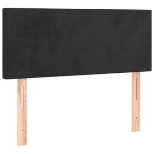 vidaXL Cabeceira de cama veludo 90x5x78/88 cm preto