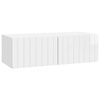 vidaXL Gabinete de TV de Parede Branco Brilhante 98 x 41 x 30 cm