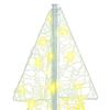 vidaXL &Aacute;rvore de Natal com 100 LEDs Branco quente 120 cm Acr&iacute;lo