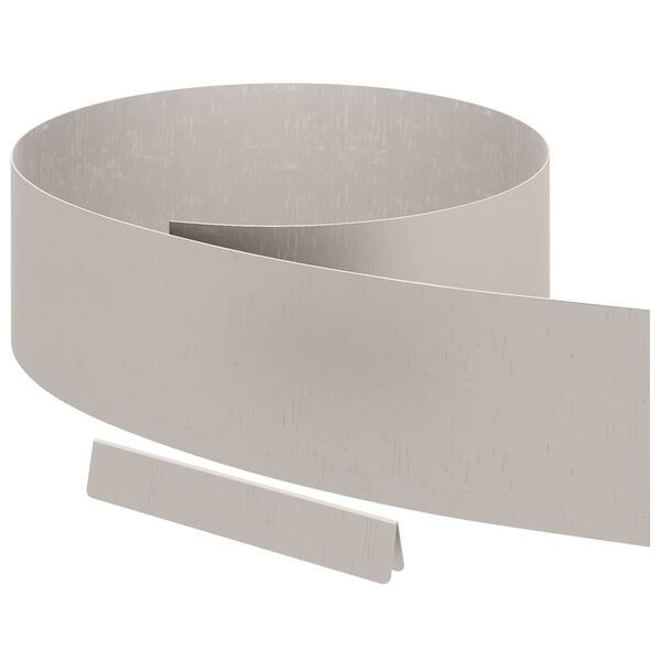 vidaXL Acabamento para Gramado Ferro Enferrujado 450 x 0.05 x 15 cm