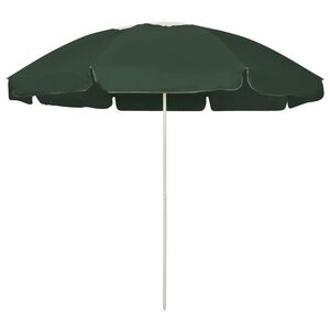 vidaXL Guarda-sol de praia 240 cm verde