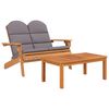 vidaXL 4 pcs conjunto lounge de jardim Adirondack ac&aacute;cia maci&ccedil;a