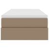 vidaXL Cama com arruma&ccedil;&atilde;o e colch&atilde;o com colch&atilde;o Cappuccino 90 x 190 cm
