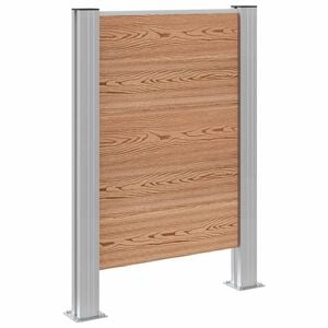 vidaXL Cerca para Ca&ccedil;amba de Lixo Castanho 85 x 12 x 115 cm