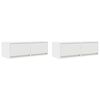 vidaXL M&oacute;veis de TV 2 pcs 80x31x25,5 cm deriv. madeira branco