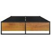 vidaXL Estrutura de cama 120x200 cm metal preto