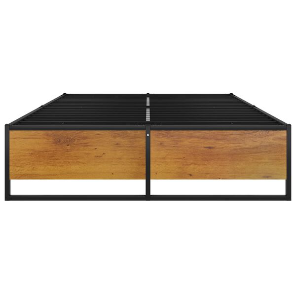 vidaXL Estrutura de cama 120x200 cm metal preto