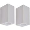vidaXL Candeeiros exteriores com ilumina&ccedil;&atilde;o superior e inferior 2 pcs