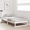 vidaXL Estrutura da Cama Branco 90 x 190 cm Madeira de Pinheiro S&oacute;lida