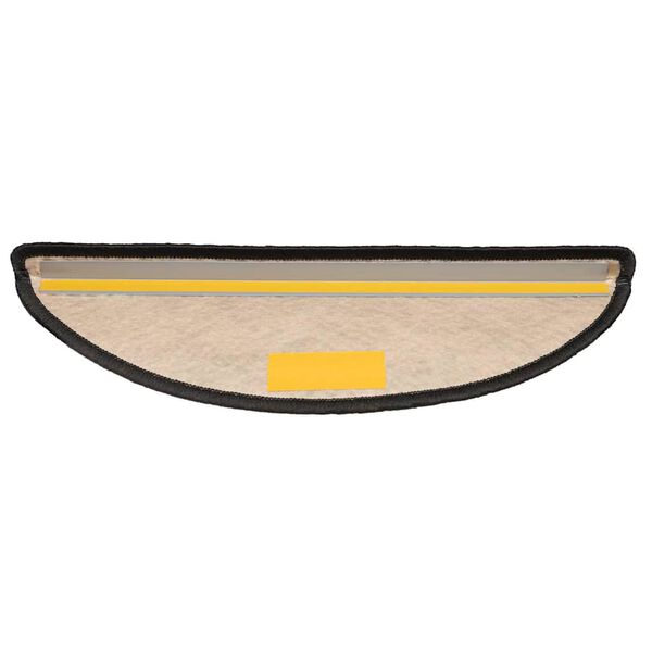 vidaXL Tapetes escada adesivos aspeto sisal 30 pcs 56x17x3cm antracite