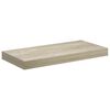vidaXL Prateleiras de parede suspensas 2 pcs 50x23x3,8cm MDF carvalho