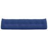 vidaXL Travesseiro para Costas Azul Pol&iacute;cia 200 x 24 x 50 cm Veludo