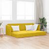 vidaXL Sof&aacute;-cama de ch&atilde;o 200cm Amarelo Veludo