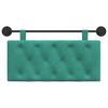 vidaXL Cabeceira Suspensa Turquesa 100 x 55 x 7 cm Veludo