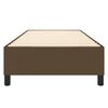 vidaXL Estrutura de cama com molas 80x200 cm tecido castanho-escuro