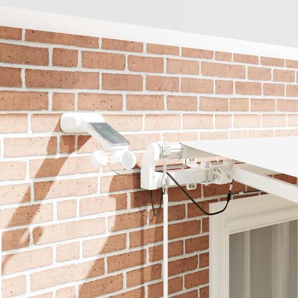 vidaXL Toldo Retr&aacute;til Branco 300 x 250 cm Poli&eacute;ster e Metal