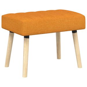 vidaXL Banco com tufting em canal Amarelo Escuro 60 x 40 x 45 cm
